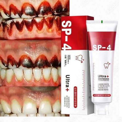 SP-4 Ultra+ Advanced Liquid Toothpaste | Instant Whitening with 25 Natural Ingredients (100g)- 4.9/5,⭐⭐⭐⭐
