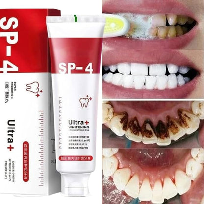 SP-4 Ultra+ Advanced Liquid Toothpaste | Instant Whitening with 25 Natural Ingredients (100g)- 4.9/5,⭐⭐⭐⭐